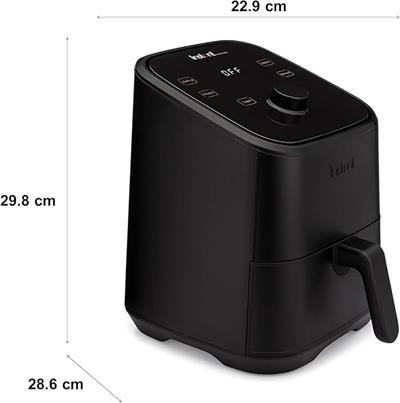 OUTLET Instant Brands Vortex Mini Airfryer, 2L Kapasite, Kızartma Tavası ve Mini Fırın, Siyah