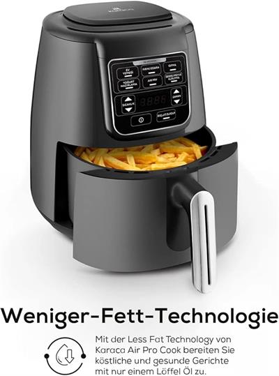 OUTLET Karaca Air Pro Cook XL 2 In 1 Konuşan Airfryer Space Gri