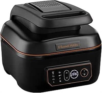 OUTLET Russell Hobbs 26520-56 SatisFry Sıcak Hava Fritözü XL 5,5 L Multi [AirFryer & Grill & Multi-Cooker] (Bulaşık Makinesinde Yıkanabilir, Üstten ve Alttan Isıtmalı, Yavaş Pişirici, Fırınlama)