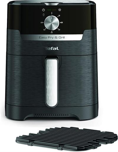 Tefal EY5018 Easy Fry & Grill Classıc Yağsız Fritöz Airfryer, 4,2 Litre Kapasite, Hava ile Kızartma & Izgara, 60 Dk Zamanlayıcı, Siyah (1510002076)