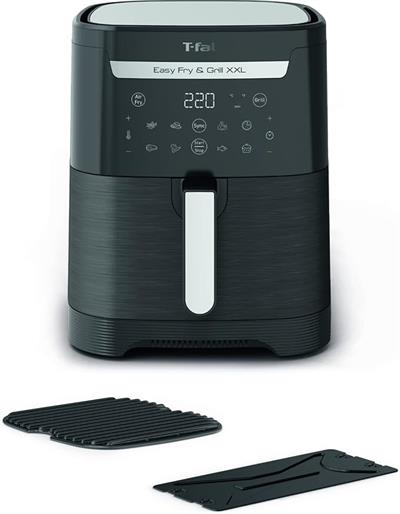 Tefal EY8018 Easy Fry & Grill & XXL Yağsız Fritöz Airfryer, 6.5 Litre Kapasite, Hava ile Kızartma & Izgara, Siyah - 7211004776