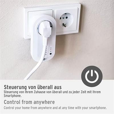 OUTLET Brennenstuhl Wifi Özellikli Zaman Ayarlı Ses Kontrollü Akıllı Priz, Standart