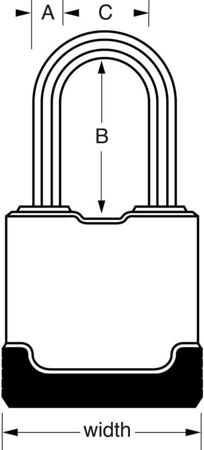 Master Lock Excel Lamine Çelik Vinil Kaplama 48 Mm Asma Kilit