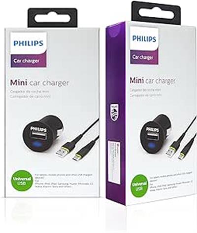 OUTLET Philips DLP2520C 2.1A Type-C KAblolu Araç Şarj Cihazı