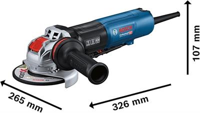 Bosch Professional GWX 17-125 PSB Avuç Taşlama Makinesi X-LOCK (1.700 W, Disk Çapı: 125 mm, 2.800-11.500 dev/dak)