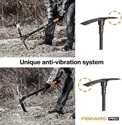 Fiskars IsoCore L Kazma Kazması, Kayalık Topraklar İçin, 91 cm, 3,4 kg, Siyah/Turuncu, 1020166