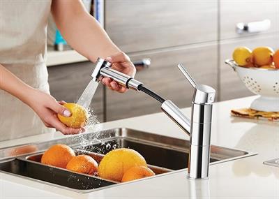 Artema Harmony XL A42147 Pull-Out Eviye Bataryası, 8 Litre/dk Akış Hızı, Uzayabilen El Duşu, Krom