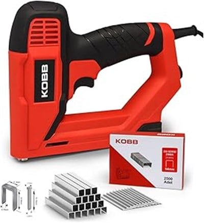 KOBB KBZ200B 8-16mm Zımba ve 15-16mm Profesyonel Çivi Çakma Makinesi + 3000 adet Yedek Zımba ve Çivi