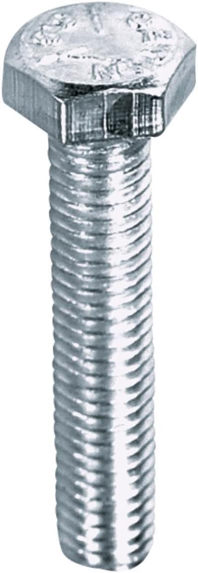 OUTLET Çetin Kraft M5X25 Din 933 Altı Köşe Baş Demir Civata, Beyaz, 750 Adet