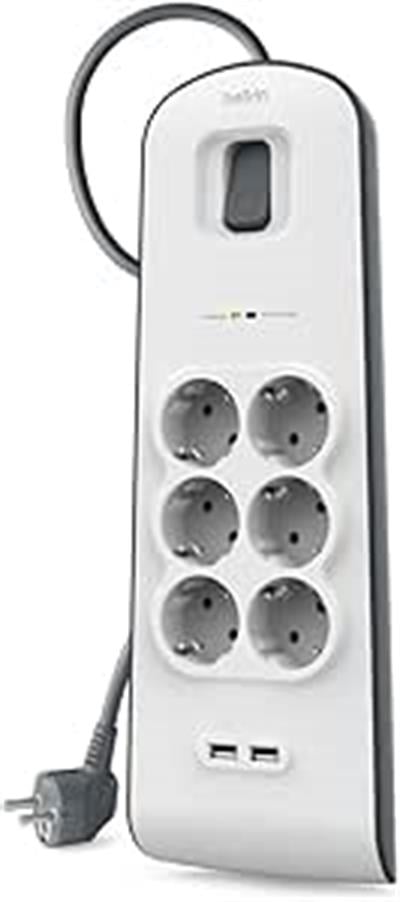 Belkin Surge Plus 6lı çoklu priz