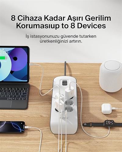 Belkin Surge Plus 6lı çoklu priz