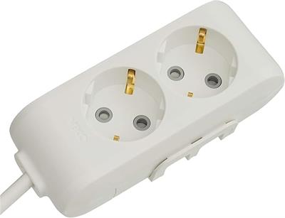 OUTLET VİKO Multi-Let 2li Topraklı Kablolu Ç.K 1mt Priz