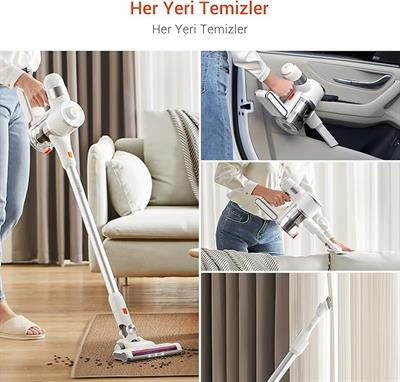 OUTLET Ultenic U10 Pro Kablosuz Dikey Süpürge, 30000Pa, Beyaz