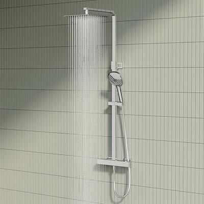 Artema Aquaheat Bliss S 230 A47202 Termostatik Duş Sistemi, Krom