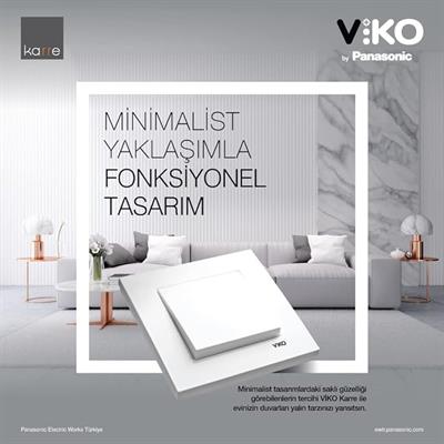 Viko Karre Beyaz Tekli Nümeris Cat3 A.Opp