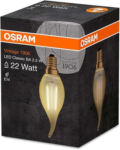 OUTLET Osram Vintage 1906, Ampül, Cam, Beyaz, 15x20x10 cm