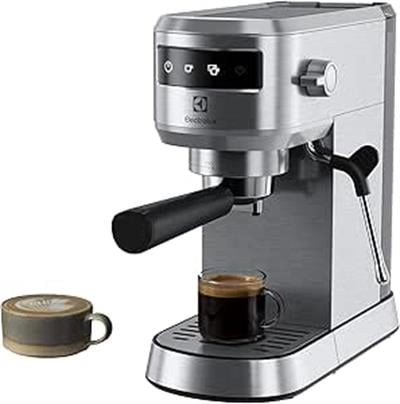 OUTLET Electrolux E6EC1-6ST Explorer 6 Espresso Cappuccino Makinesi Paslanmaz Çelik, Isı Kontrol Teknolojisi, Süt Köpürtücü, Çıkarılabilir Damlatma Tepsisi, 1250W