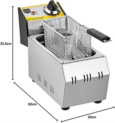 Remta R90 Elektrikli Fritöz, 3 L, 2500 W, Gümüş Rengi, Yüksek hassasiyetli termostat