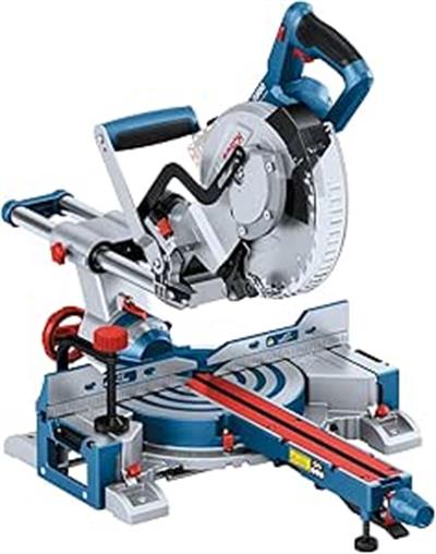 Bosch Professional Professional, Gcm 18V-216 D (Solo, Carton), 0601B51000, Mavi Gönye Kesme (Akü Dahil Değil)