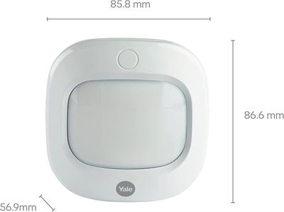Yale AC-PIR Sync Alarm PIR Hareket Sensörü - Sync Akıllı Ev Alarm ile Çalışır - Yale Home Uygulamasıyla Kontrol İmkanı