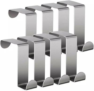 8 Parça Askılık Kapı Arkası Metal Askılık Amerikan Askılık Havluluk Banyo Askısı 8 Li Dolap Askısı