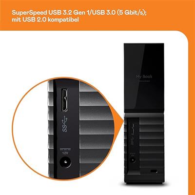 OUTLET WD WDBBGB0160HBK-EESN Masaüstü Bilgisayar Hard Disk, Siyah, 16 TB