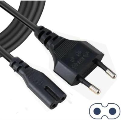 1.5mt 1.5 Metre Ac Power Güç Laptop Kablosu 220 Volt Priz Fiş Tv Teyp Elektrik 2 Oluklu 2 Pin