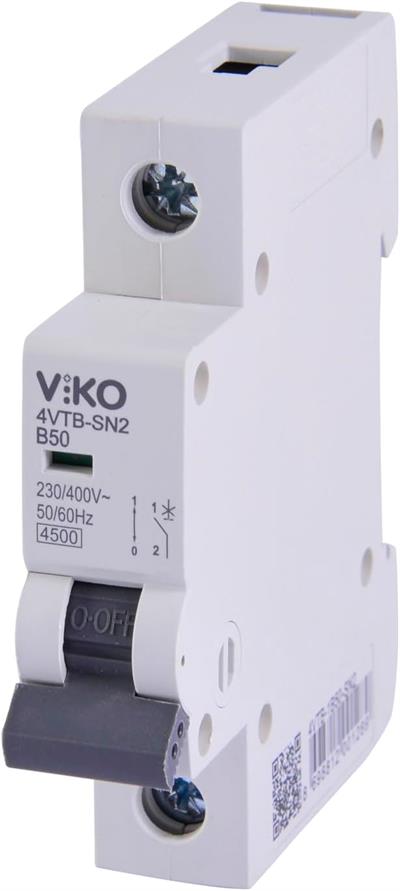 Viko 4VTB-1B50 Otomatik Sigorta 4,5kA B Tipi 1 Kutup 50A