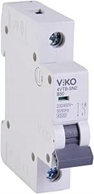Viko 4VTB-1B50 Otomatik Sigorta 4,5kA B Tipi 1 Kutup 50A