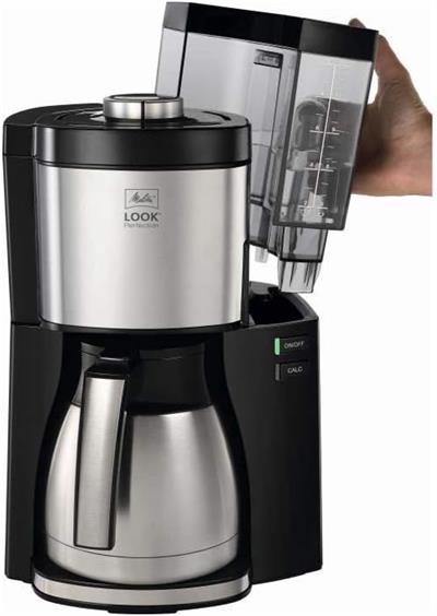 OUTLET Melitta Look V Perfection Filtre Kahve Makinesi - Termos - Zamanlayıcı Fonksiyonlu - Damlama Durdurucu - 10 Fincan - Siyah (1025-16)