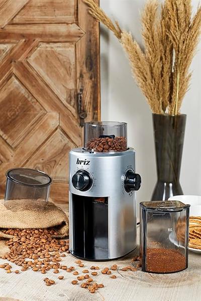 OUTLET Briz BR742 Zaman Ayarlı Espresso Kahve Değirmeni ve Öğütücü
