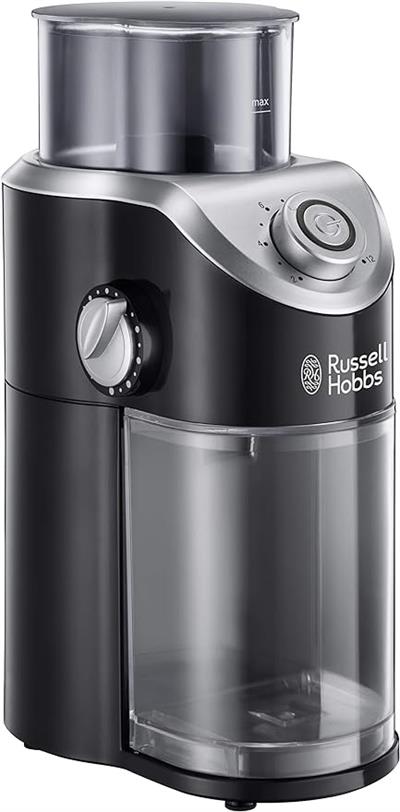 Russell Hobbs Kahve öğütücü Classics, Yüksek Kaliteli çark Değirmeni, Kahve çekirdekleri için Değişken öğütme Derecesi Ayarları, Elektrikli öğütücü, 23120-56