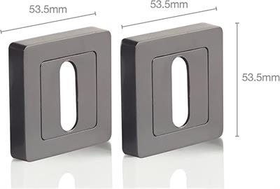 OUTLET Yale Bologna Serisi 35-ZR-8x8-A003-KT-56-11 Oda Tipi Kapı Kolu - Siyah Mat Kaplama - Parçalar Dahildir