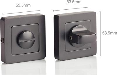 OUTLET Yale Bologna Serisi 35-ZR-8x8-A003-WC-56-11 WC Tipi Kapı Kolu - Siyah Mat Kaplama - Parçalar Dahildir