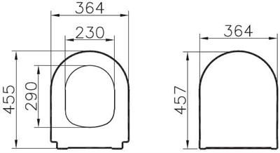 OUTLET Vitra Universal Droplast Slim Klozet Kapak