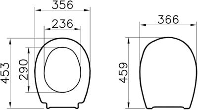 VitrA 115-003-001 Klozet Kapağı, Duroplast, Beyaz