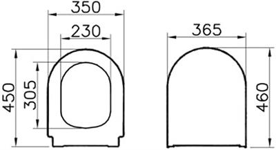 Vitra 85-003-009 Klozet Kapağı Universal Yavaş Kapanır Beyaz