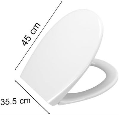 VitrA S10 Klozet Kapağı 84-003-009, Yavaş Kapanır, Duroplast, Sandviç Tip, Metal Menteşeli, Beyaz