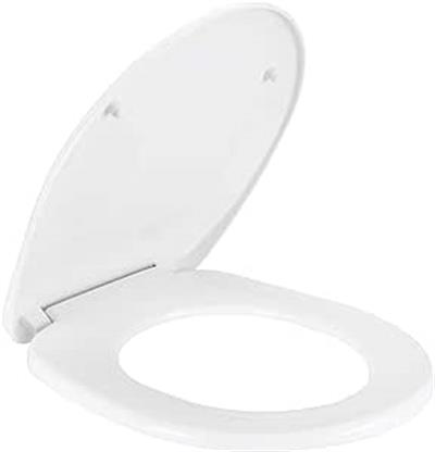VitrA S20 Round 109-003-909 Universal Klozet Kapağı, Yavaş Kapanır, Kolay Çıkabilir, Beyaz