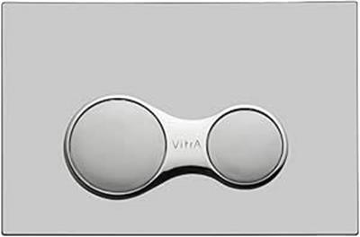 VitrA Sirius 740-0485 Kumanda Paneli, Mat Krom - Parlak Krom