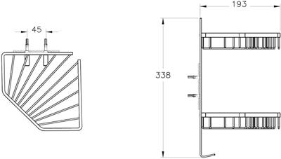 VitrA Base 300 A44158 Malzemelik, İkili, Krom