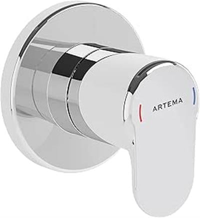 VitrA Root Round A42730 Ankastre Stop Valf, Sıva Üstü, Krom