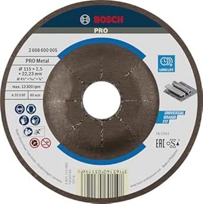 Bosch - 115 * 2, 5 mm Expert Serisi Bombeli Metal Kesme Diski (Taş)