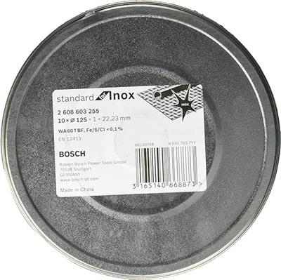 OUTLET Bosch için ayırma diski düz standart Inox- Rapido WA 60 T BF, 125 mm, 10-ER paket, 2608603255