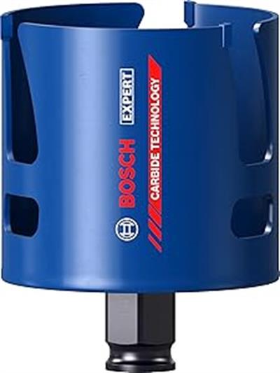 Bosch Professional 1x EXPERT Construction Material Delik Açma Testereleri (Yumuşak ahşap, Sunta, Tuğla, Yumuşak döşemeler, Fiber plastik GFK, CFK, Ø 68 mm, Aksesuar Darbeli Matkap/Vidalama)
