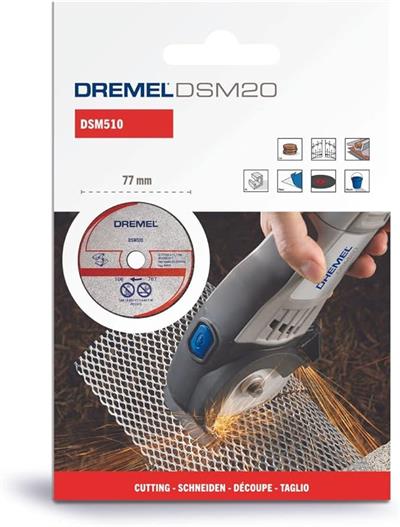 Dremel DSM20 Kompakt Testere ile Uyumlu Metal ve Plastik Kesme Diski (DSM510) 3lü