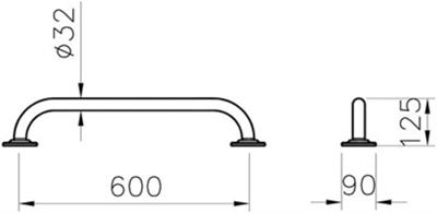 VitrA Arkitekta A44449 Tutunma Barı, 60 cm