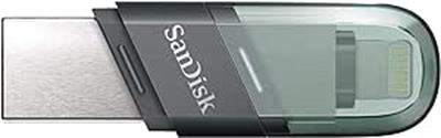 SanDisk iXpand Flash Drive 64GB Type A + Lightning, Flash Sürücü, macOS ve PC için