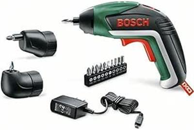 OUTLET Bosch Akülü Vidalama IXO Köşe Mandreni ve Eksantrik Vidalama Mandreni, 10 Parça Vidalama Ucu Dahildir, USB şarj cihazı, Softcase çanta, 3,6 Volt Li-Ion Entegre Akü)