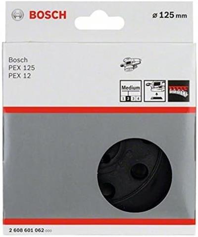 OUTLET Bosch Professional Schleifteller (Ã˜ 125 mm, mittelhart, Zubehör Exzenterschleifer), Schwarz, WeiÃŸ